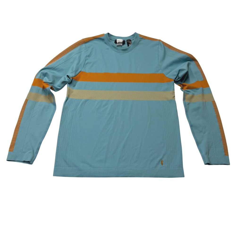 Cotopaxi Mens Shirt Long Sleeve Striped Performance Blue Orange Size M Gorpcore